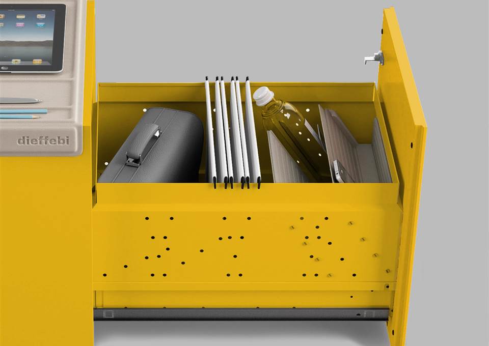 Tidy and personalized drawers with smart "Mia Ped"