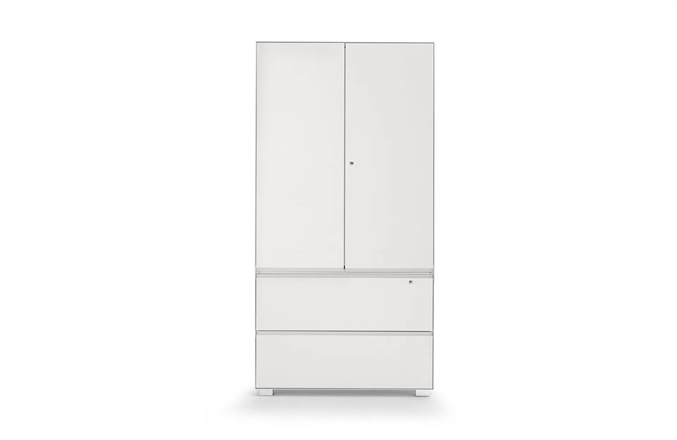 Cabinet with hinged doors